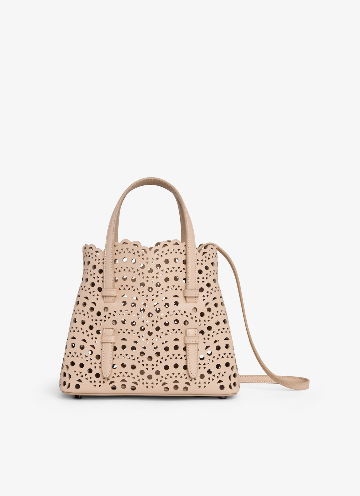 MINA 20 BAG IN VIENNE WAVE CALFSKIN ALAÏA NUDE MINA 20 BAG IN VIENNE WAVE CALFSKIN